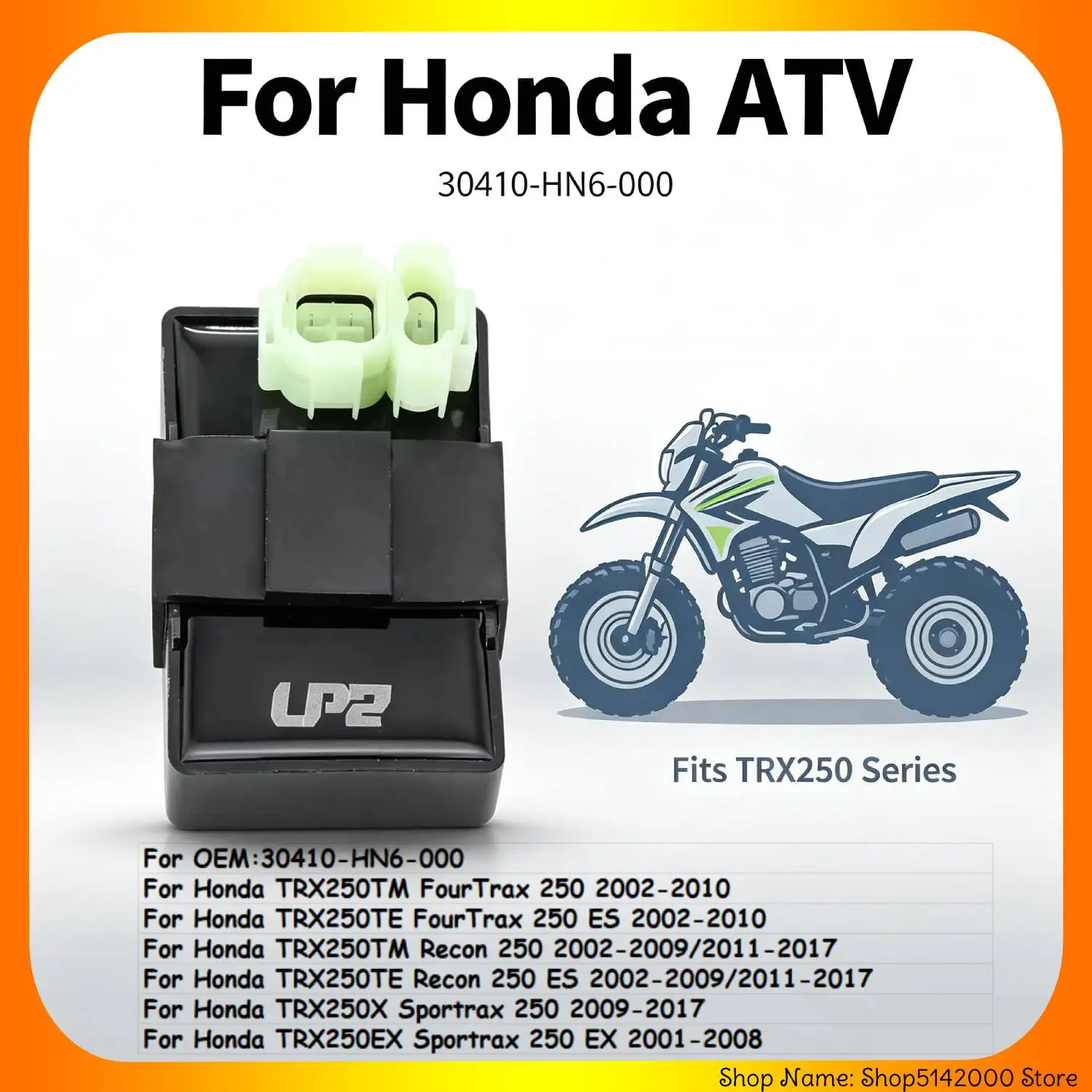 CDI Box Ignitor Module Unit For Honda TRX250TM TE X EX FourTrax 250 ES Recon Sportrax OEM:30410-HN6-000