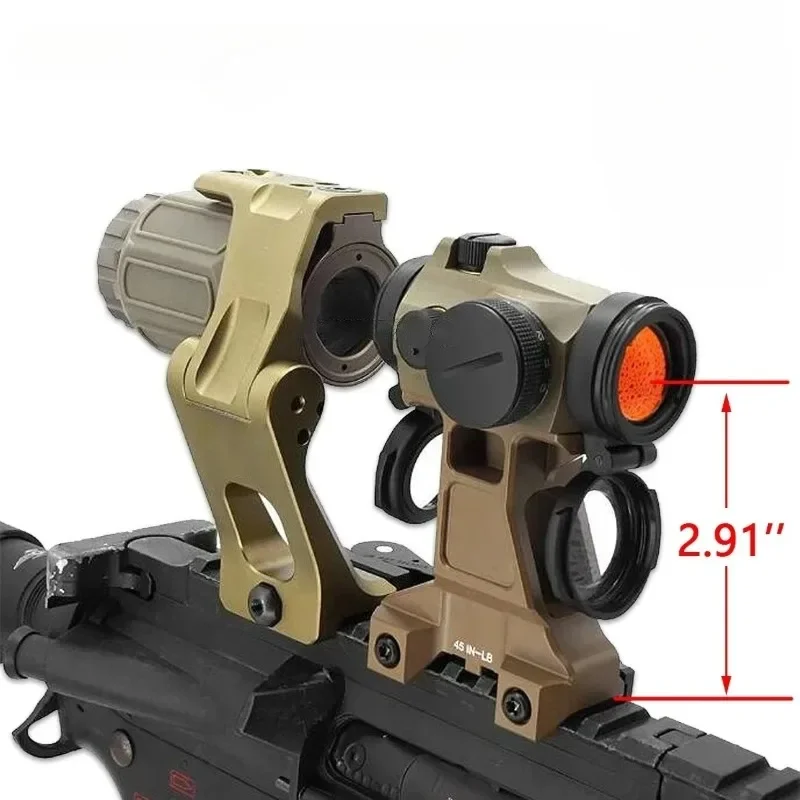

UNITY Tactical FTC 2.91 Mount For T01 T02 Red Dot Sight EOTECH G33 G43 G45 Fixed 3X 5X Magnifier Elevated Base Hunting Mounts