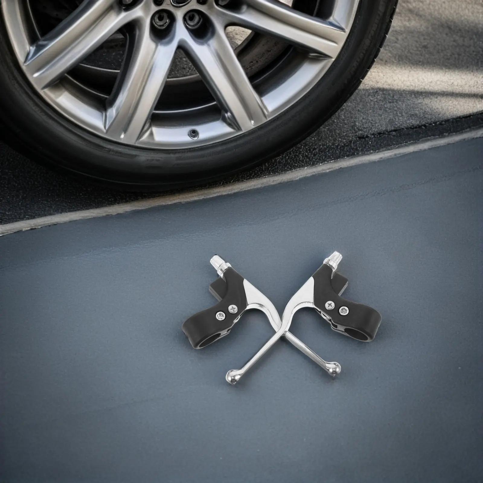 

Комплект из 2 рычагов тормоза и сцепления для внедорожных мотоциклов, мини-байков, квадроциклов, питбайков 47cc 49cc, передний и задний, на руль 22 мм, из алюминиевого сплава