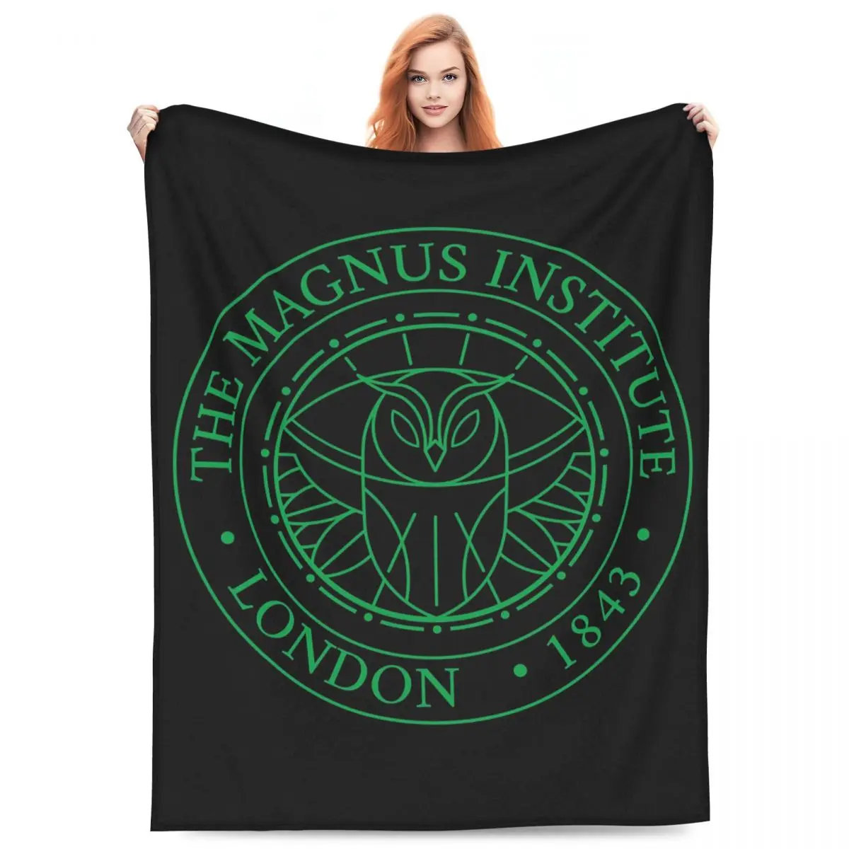 The Magnus Archives Logo Blanket Fleece Sofa Throw Blanket Multi-function Throw Blankets for Bedding Throws Bedspread Quilt