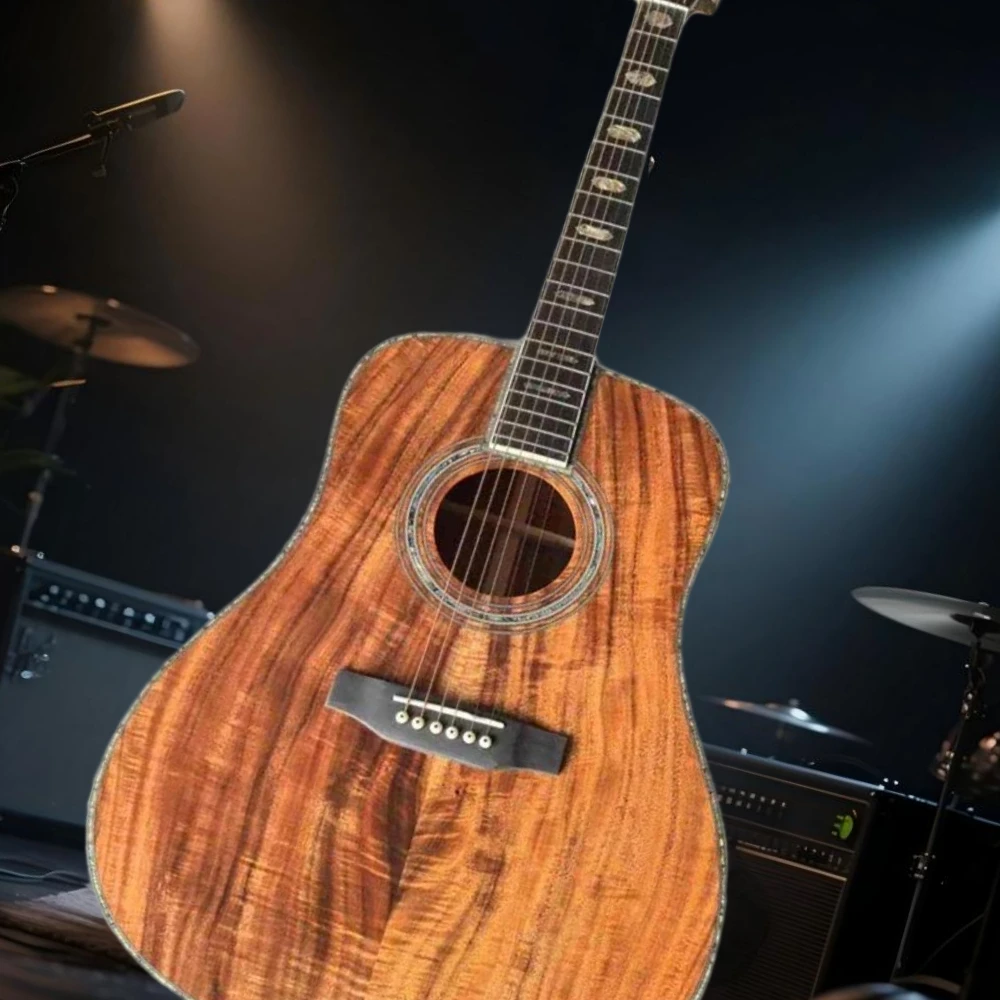 D45 نمط الغيتار الصوتية 41 بوصة خشب بني خشب الورد الجسم خشب الأبنوس الأصابع الصلبة الأعلى شحن مجاني #2