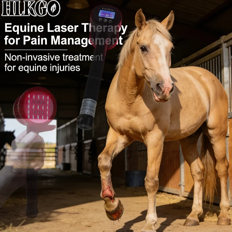 Medical Grade Animal Pain Relief Instrument, 4 Power Levels Horse Laser for Arthritis Tendon Injury Laminitis Muscle Recovery