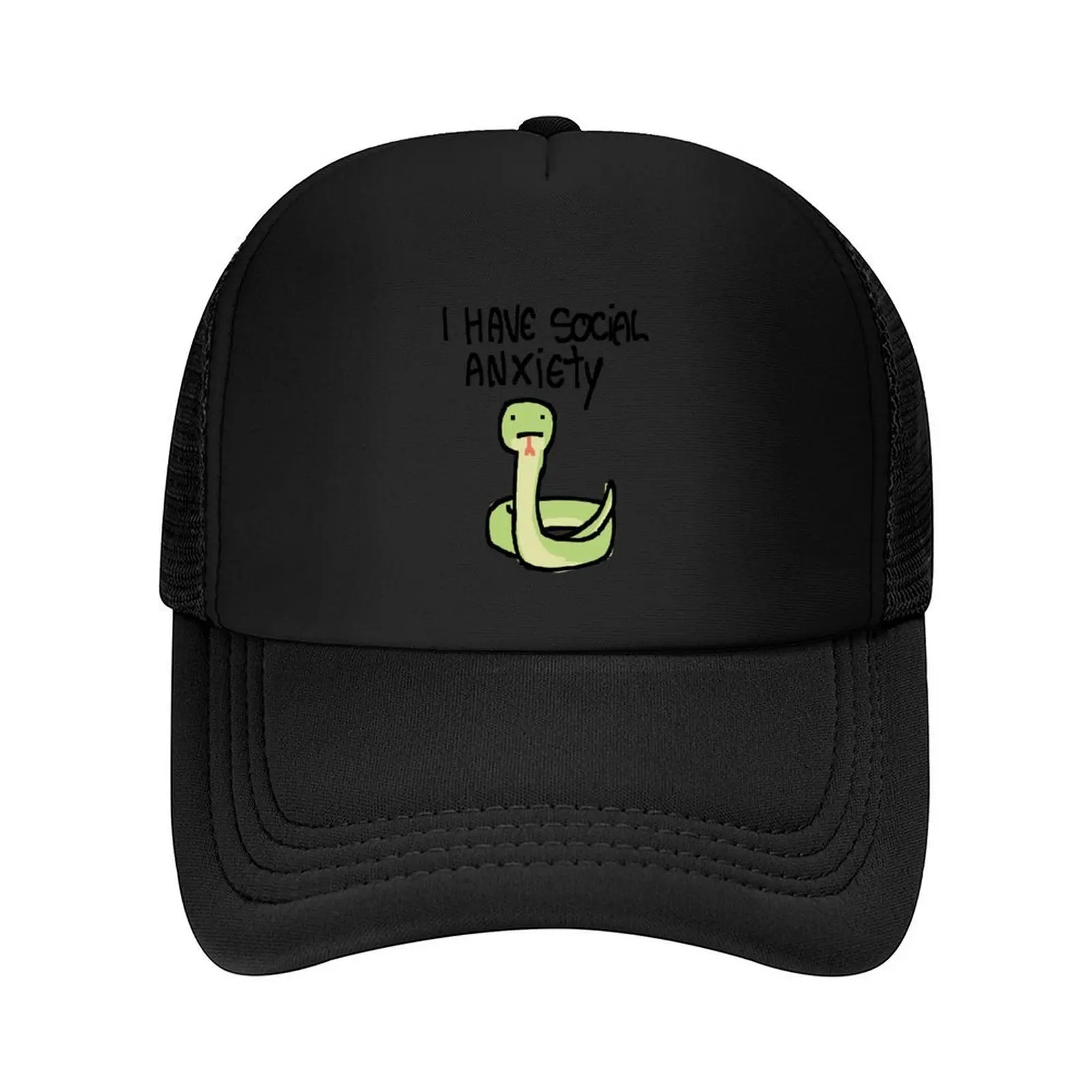 

social anxiety snake Baseball Cap Golf Cap Trucker Cap Sunhat Hat men Caps For Men Women's