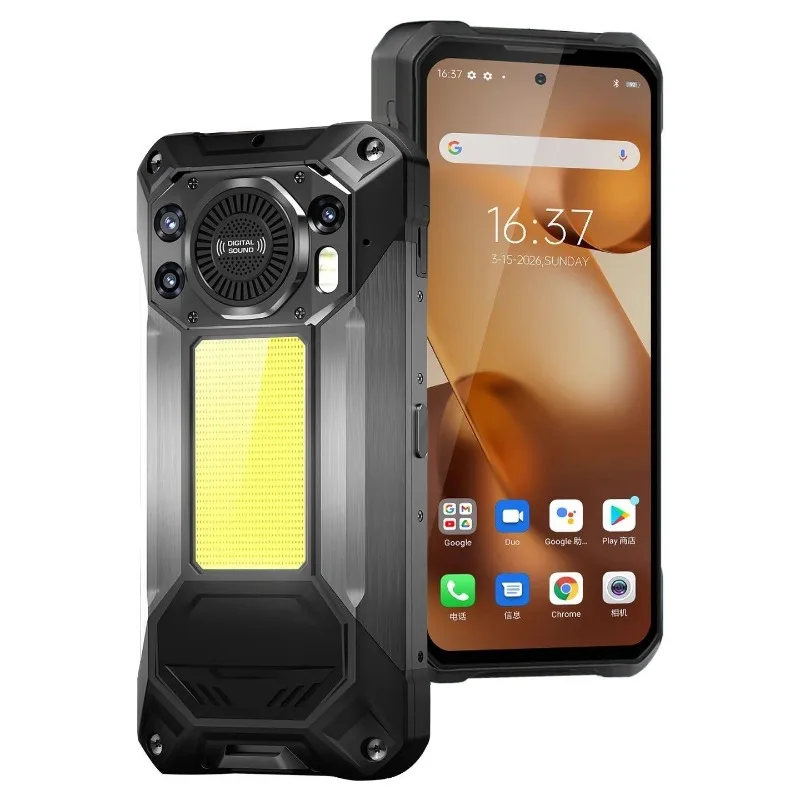 Intercom three-proof smartphone dual card 5G dual card large battery camping light large volume waterproof