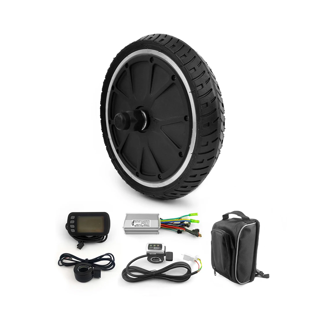 

L-faster 8 Inch Diy 250w 36v E Scooter Brushless Hub Motor Electric Scooter Spare Parts With LCD Display