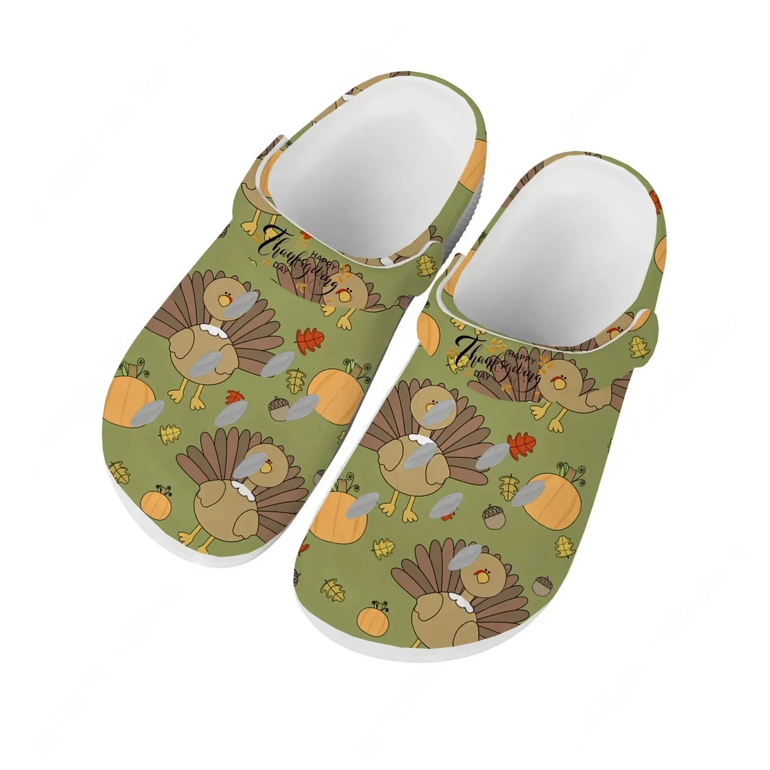 

Водные сандалии на День Благодарения для мужчин и женщин: удобные, модные, для дома и сада, с возможностью индивидуального заказа, пляжные, дышащие, с отверстиями, тапочки