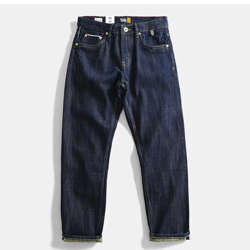 

heavy vintage cotton Japanese casual pants straight leg loose wash jeans daily essentials