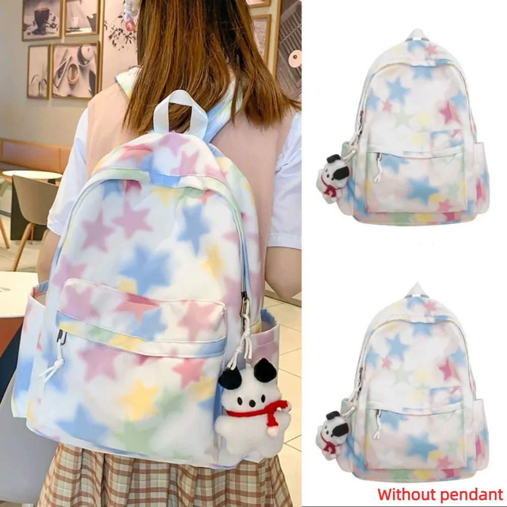 Backpack for Female College Students Large Capacity Star High School Students Female Backpack Backpack Shoulder Bag New