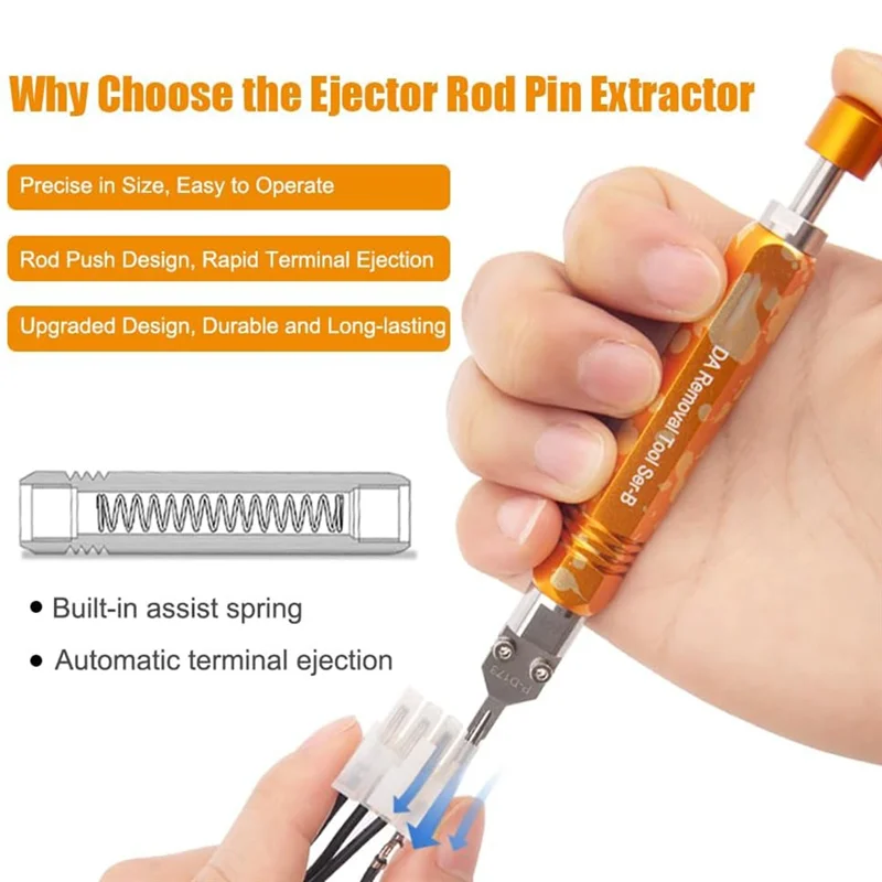 Outil d'extraction Mini-Fit Jr, outils de libération de broches Molex DAP-D173/D120/D145, extracteur de broches de tige d'éjection, extracteur de broches de borne-Tvdae