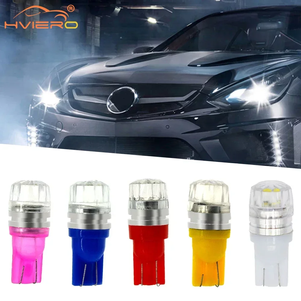 

2X T10 W5W Multiple Colors Choies Car Led Auto Wedge Lamp Backup Bulbs Turn Signal Light Side Marker Parking Tail DC 12V Warning