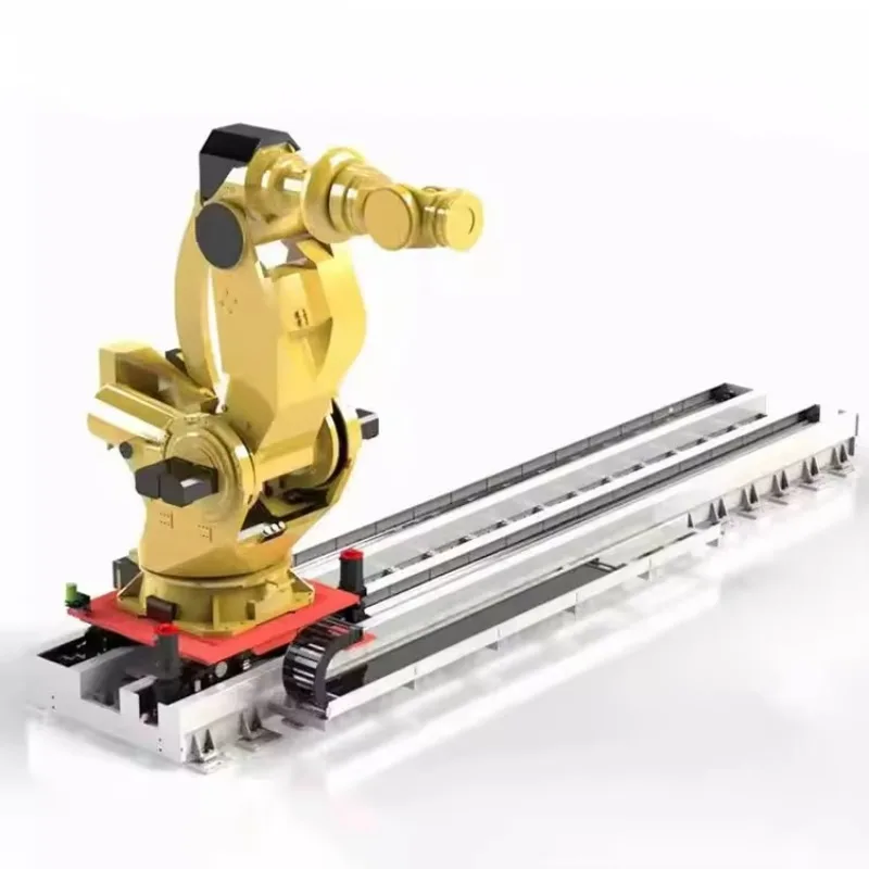The Linear Rail for Pick and Place Robot Arm Walking  of 6-axis Robot Arm Fiber Robot Welding Machine