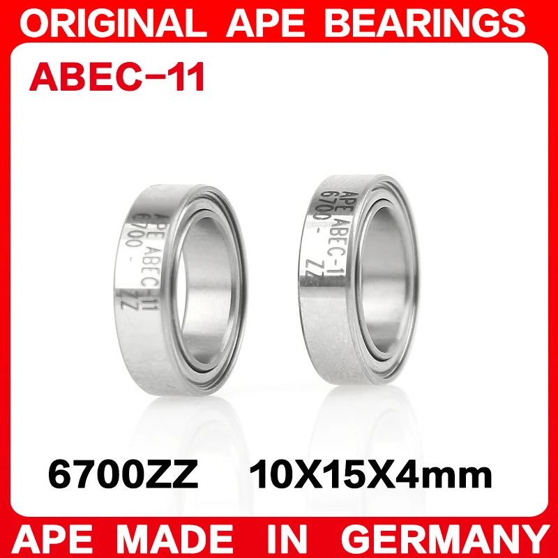 5/10pcs ABEC-11 Germany Bearing 6700 6700ZZ 10x15x4 mm High Quality Precision Ball Bearings