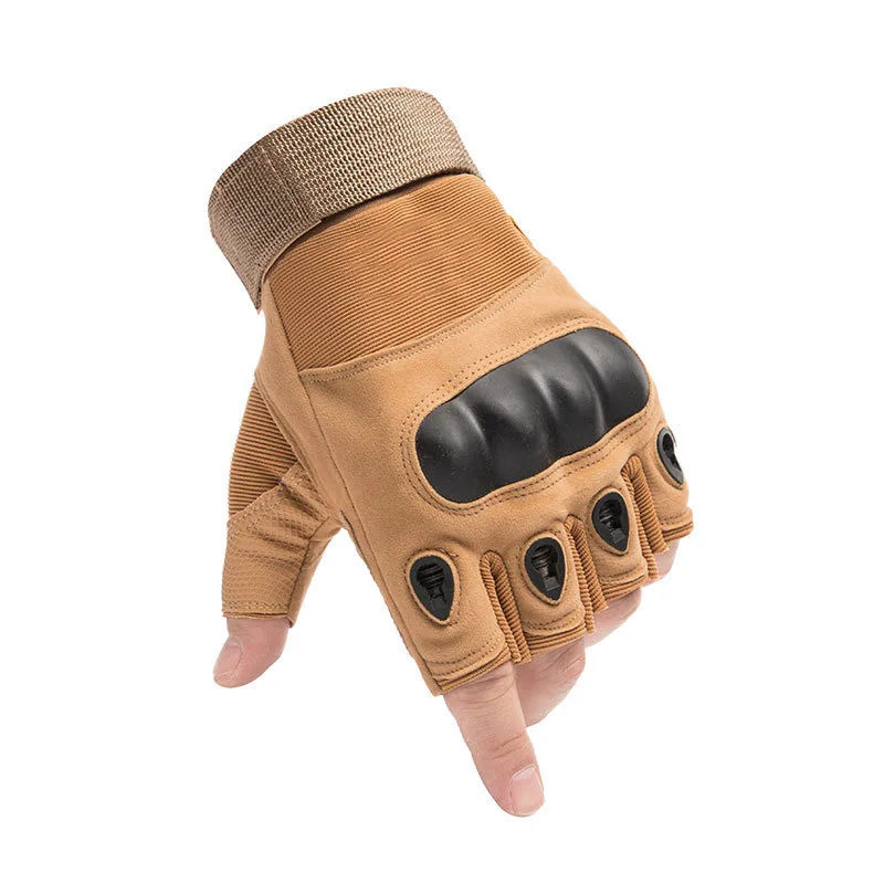 Variant: Guantes caqui de medio dedo