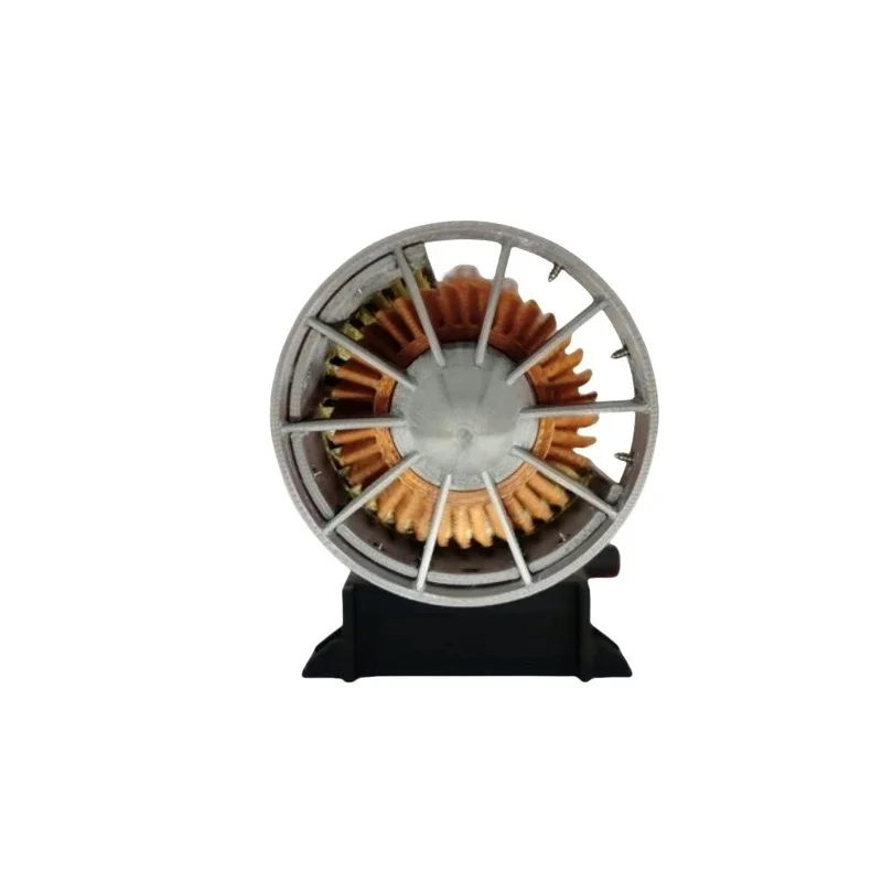 Turbofan Engine Model Finished Kit DIY with Red Flame 3D Handmade Boutique Toy Ornaments Model