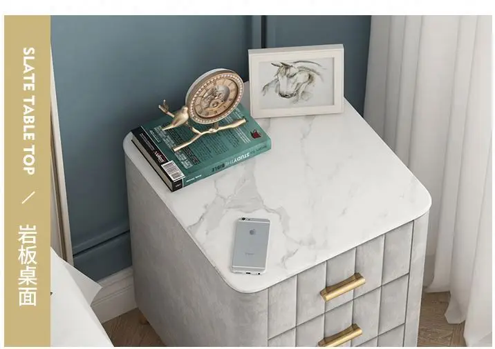 Industrial Knock Down Furniture Vintage Metal Wood Nightstand Bedside Tables For Bedroom image 4