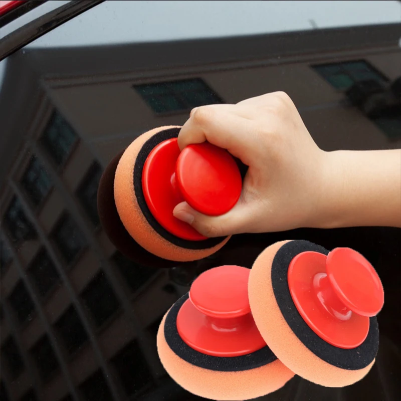 Car Wash Waxing Polish Sponge Microfiber Applicator Foam Beauty Care  Waxing Sponge Suit Car Cleaning Accessories for Car