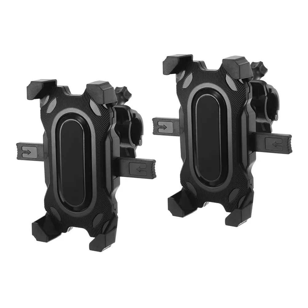 

2Pcs Motorcycle Phone Holder Handlebar Mount Adjustable Secure Bike Cell Phone Holder for Bicycle Electric Scooter Mobile GPS
