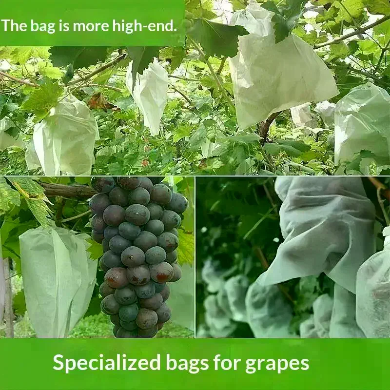 Anti- Bag Non Woven Plant Grow Protection Netting Bag Anti-Bird Waterproof Purposes Vegetable Seedling Bagging Fruit