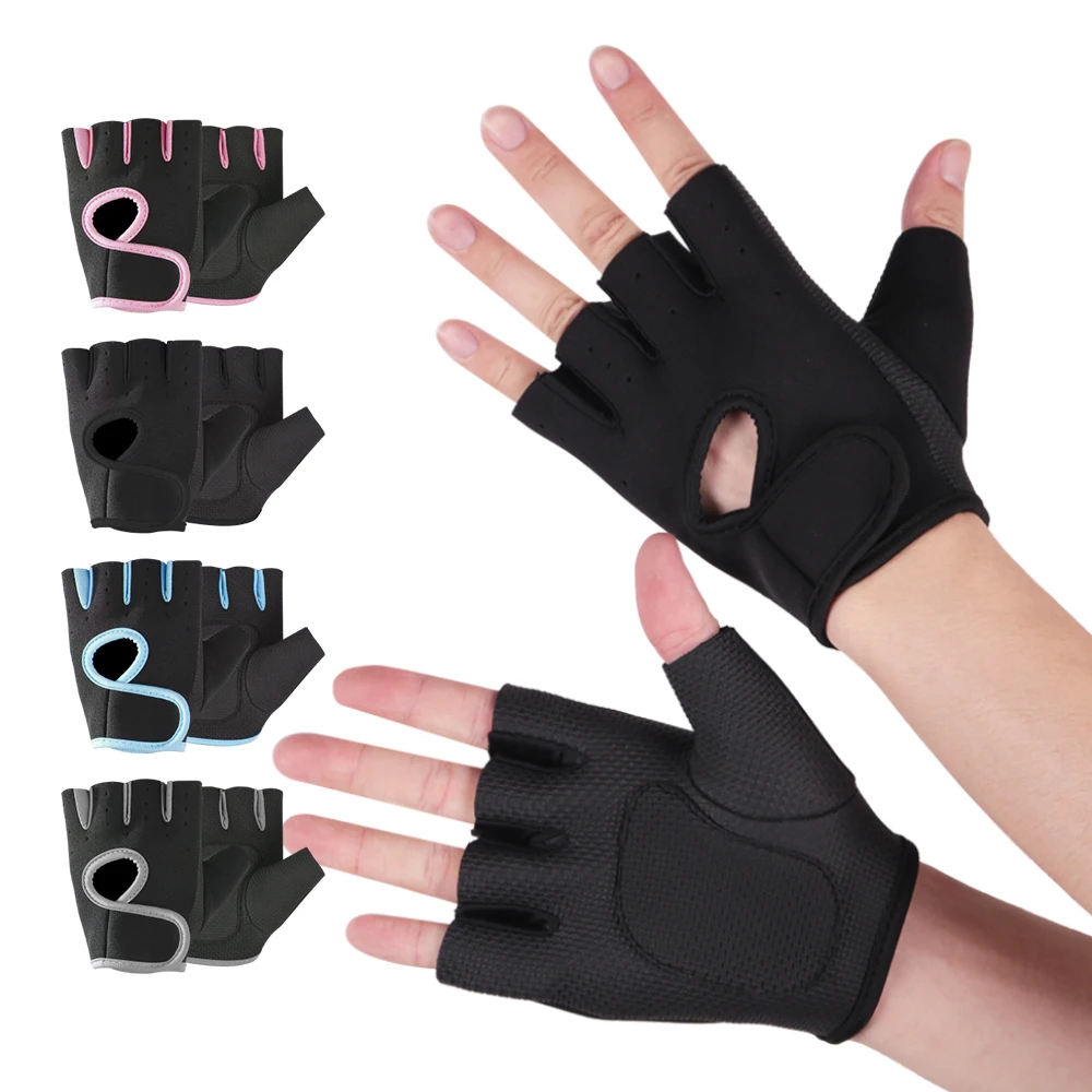 2pc Sports Fitness Gloves Diving Cloth Equipment Non-slip Anti-vibration Handguards Gym Bench Press Barbell Fitness Protective G