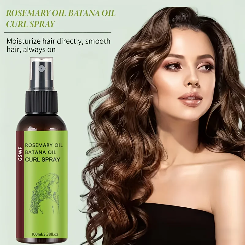GSWP Rosemary Baltana Oil Curling Spray Deeply Moisturizes, Creating Voluminous Curls and Maintaining Their Elasticity.100ml