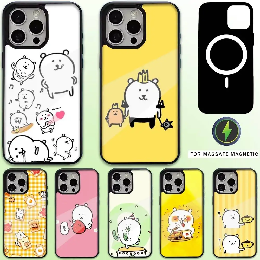 

Cute J-Joke Bear Phone Case For iPhone17,16,15,14,13,12,11 Plus,Pro Max Magnetic For Magsafe Wireless Charging