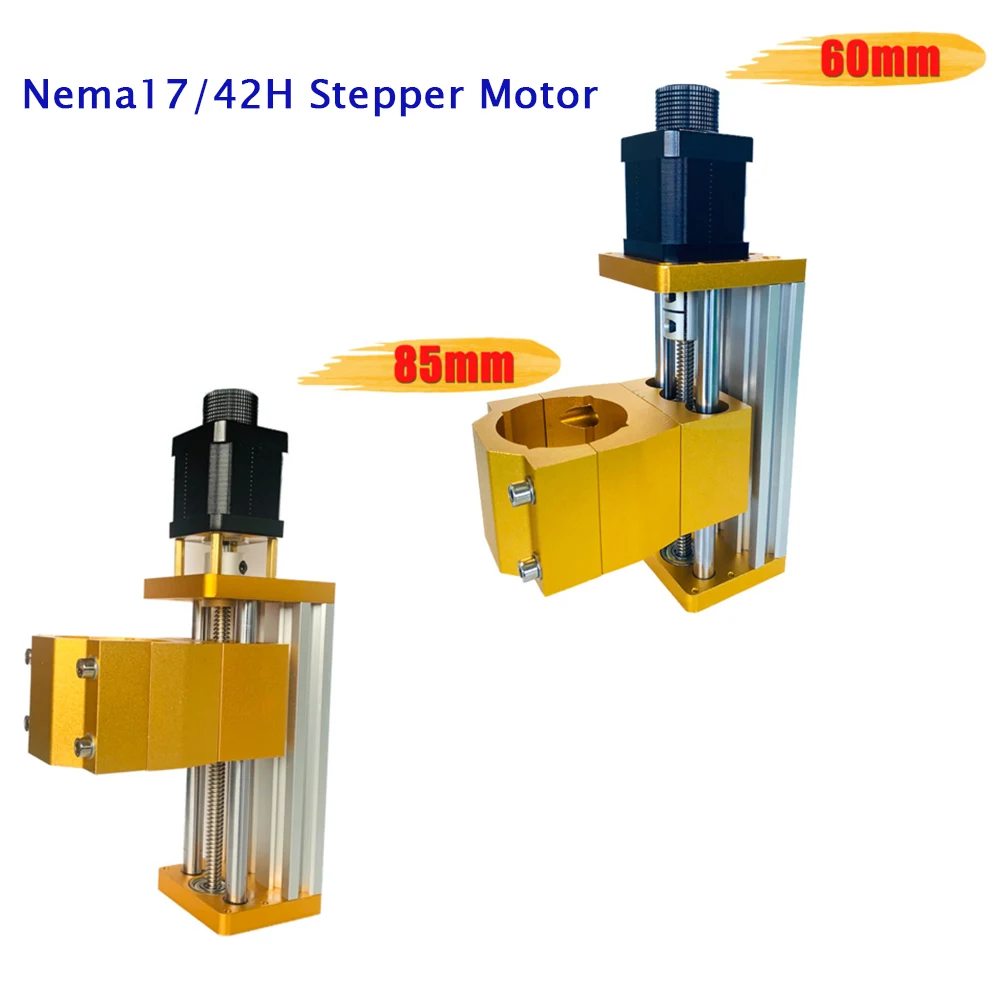 CNC 3018 Plus Z Axis Module Aluminum 52mm Z Axis Sliding Table Support 300W/500W Spindle Apply For Nema17/42H Stepper Motor.