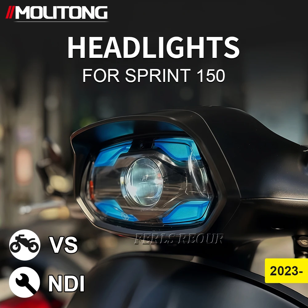 

Motorcycle LED Headlight Durable Front Light Accessories Blue Sprint 150 Sprint150 SPRINT 2023 2024 2025