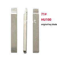 10pcs Original 71# Car Key Blade HU100 Remotes Flip Key Blank for GMC Chevrolet  Cruze Camaro Equinox Opel Buick for Universal
