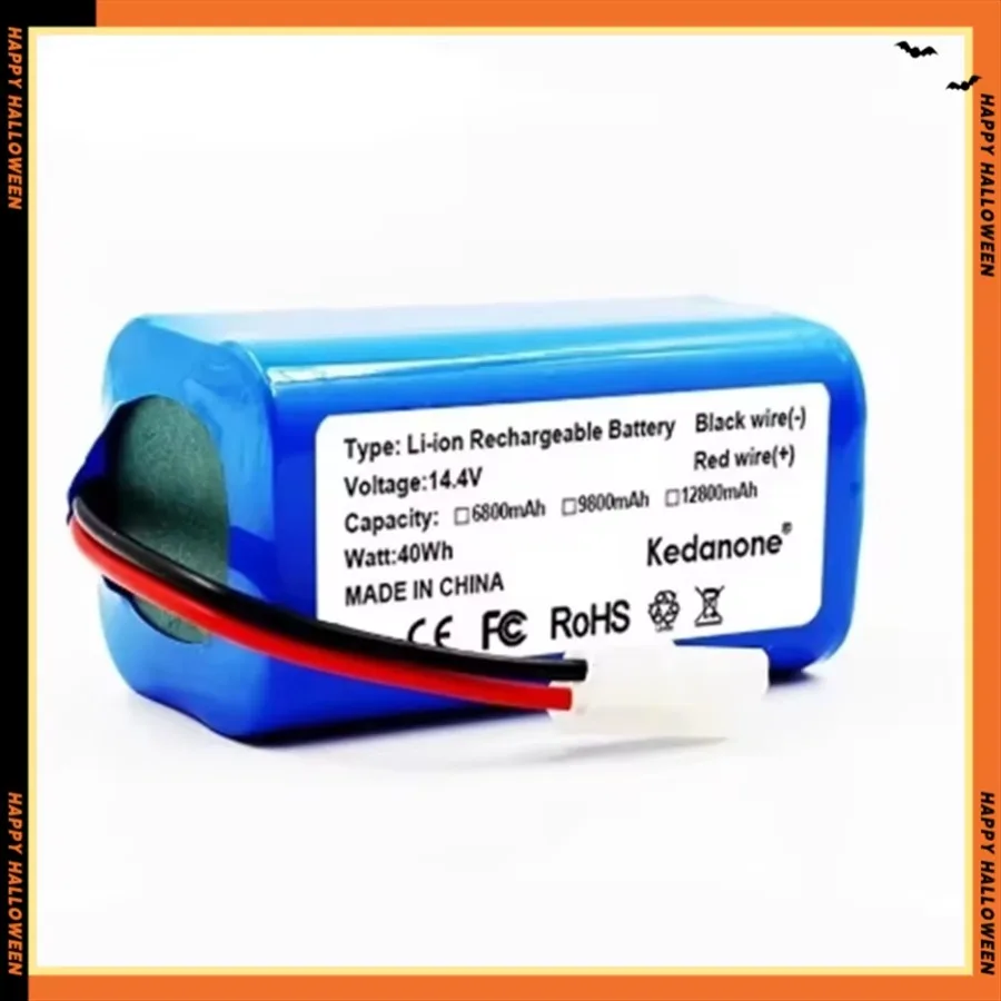 18650 battery pack 14.4V 2600mAh lithium ion battery, suitable for Xiaomi G1 Mi Essential MJSTG1 robot vacuum cleaner