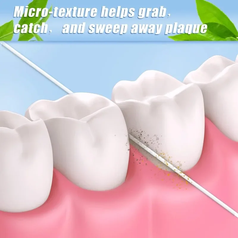 1 rolka miętowa nić dentystyczna 50 m/55yd Mini przenośna dentystyczna miętowa nić dentystyczna woskowana nić dentystyczna nić dentystyczna 164 stóp/50 m