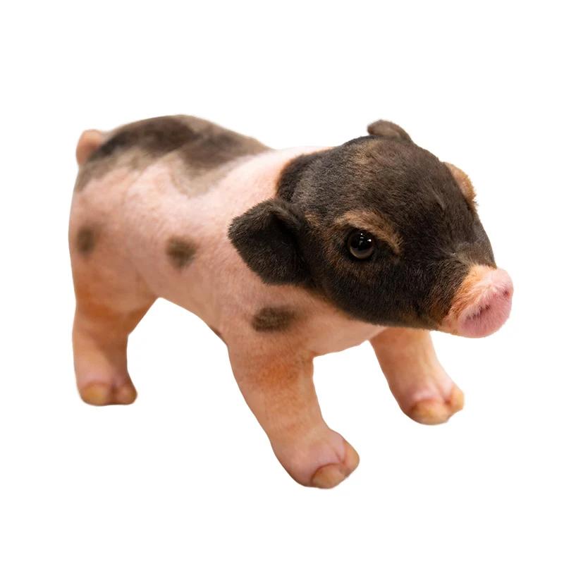 28cm Simulation Bird Piggy Pig Wild Animal Plush Toy Like Real Stuffed Plushie Home Decor Men Gift