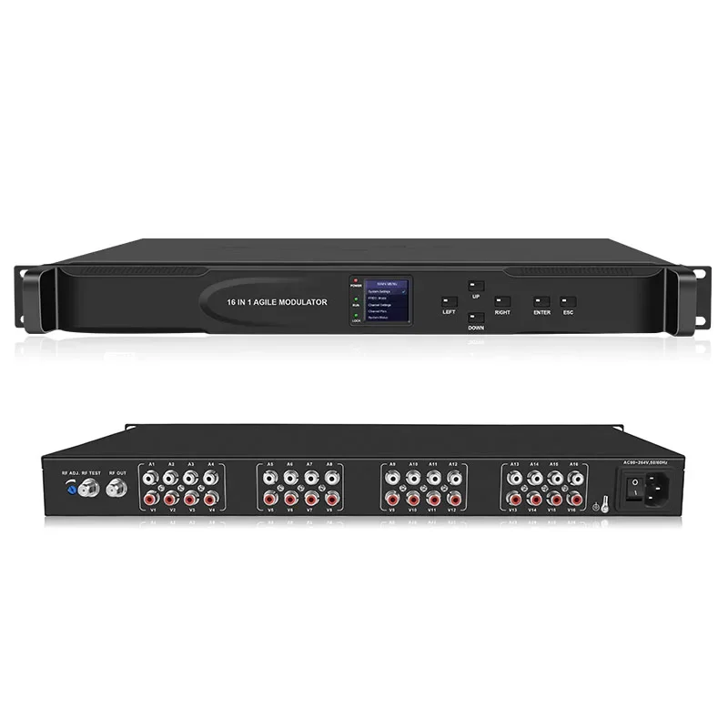 16 in 1 agile modulator 16-channel analog agile adjacent frequency modulators