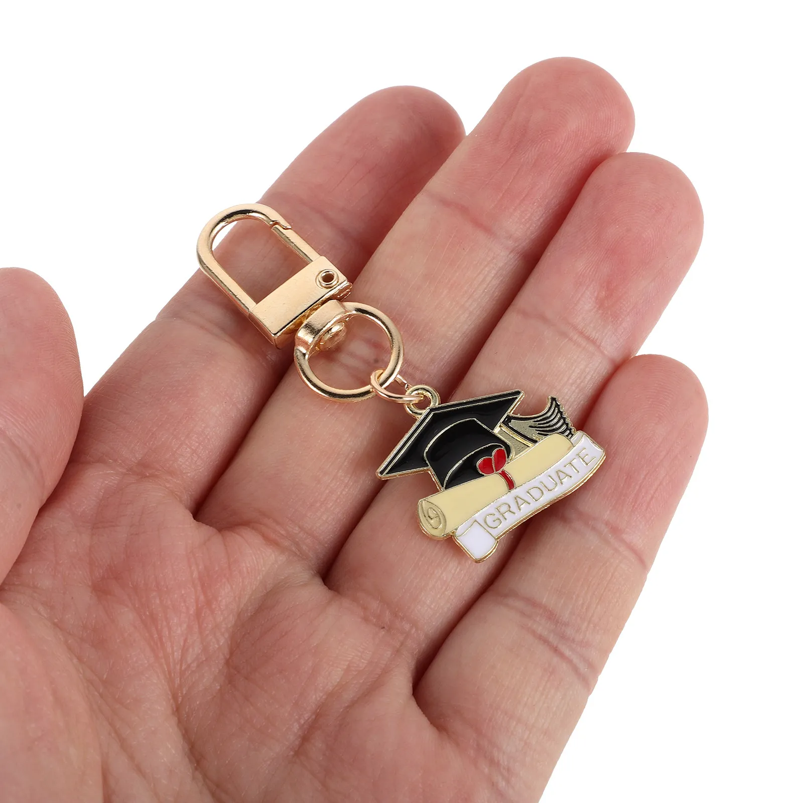 12Pcs Key Chain Graduation For Keychain For Keys High School Senior Keepsake Set Class Alloy Chains College Souvenirs