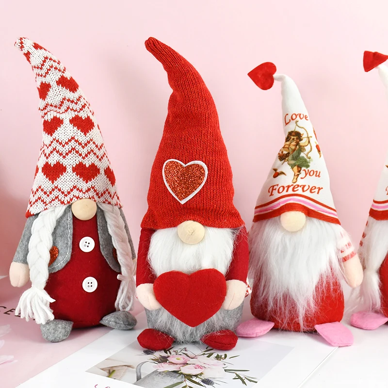 

Valentine's Day Faceless Gnome Plush Doll Wedding Festival Party Gifts Christmas Holiday Home DIY Decoration Valentine's Present