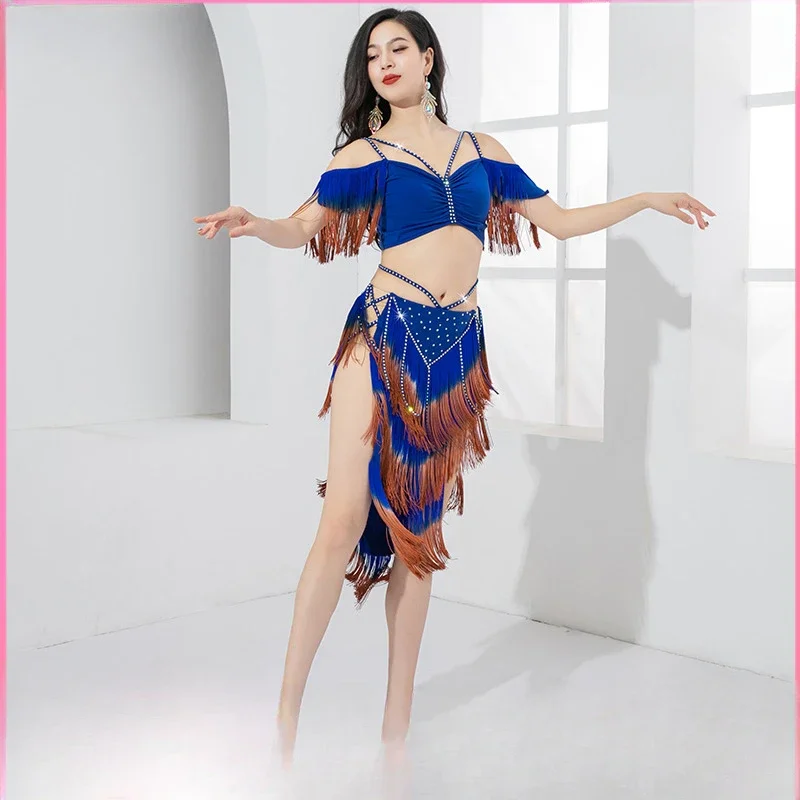 

Belly Dancer Costume Set for Women Sexy Top+sexy Drum Solo Skirt 2pcs Oriental Belly Dancing Wear Clothing Bellydance Outfit