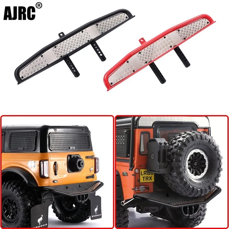 

For Traxxas Trx4 Bronco K5 Defender Axial Scx10 Iii Jeep Wrangler 1/10 Rc Car Parts Metal Rear Bumper Type B