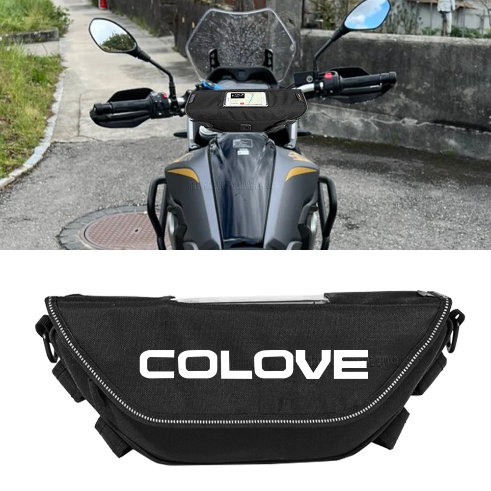 For COLOVE 500F 400F KY400X KY500X 450Rally 2023 2024 Waterproof motorcycle handlebar travel navigation bag