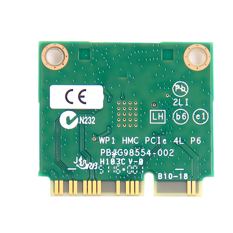 AC3160 デュアルバンド 2.4 グラム/5 ghz AC3160HMW ハーフミニ PCI-Express ワイヤレスラップトップカード 802.11ac Wlan + BT4.0 ワイヤレス Wlan Wifi カード