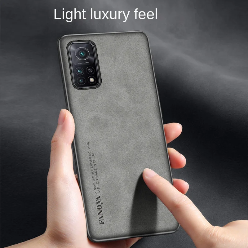 For Xiaomi 10T Pro 10TPro 5G Case PU Leather Surface Hard PC Back Cover Shockproof Matte Phone Case for Xiaomi Mi 10T Xiaomi10T