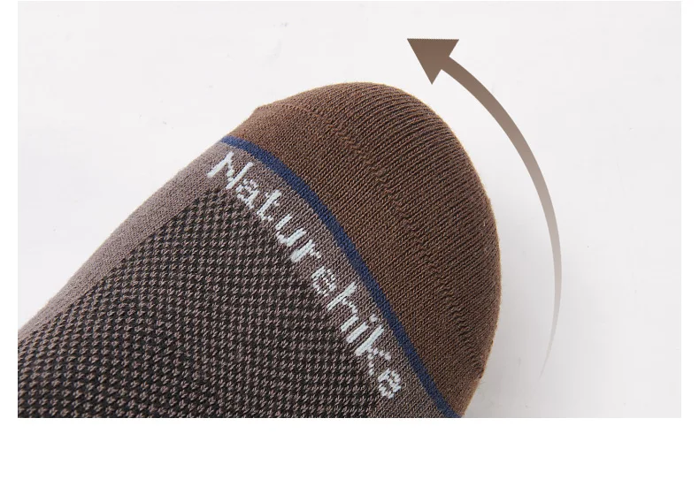 Naturehike Wandersocken für Herren und Damen, mittelhohe, rechtwinklige, schnell trocknende Trekking-Socken, leicht, feuchtigkeitsableitend, atmungsaktiv – Detail 11