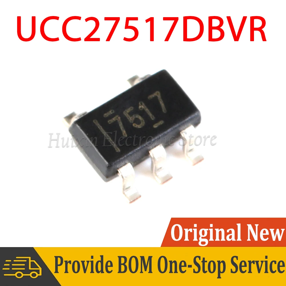 

UCC27517DBVR 27517DBVR 7517 SOT23-5 4A Single-channel High-speed Low-side Gate Driver SMD New and Original IC Chipset