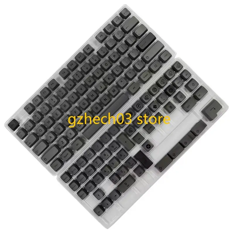 G2AC 133Key Keyboards Keycaps PBT XDA Profile Dye Sublimation Gray Keycaps