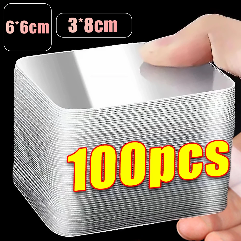 

Reusable Strong Double Sided Tape PVC Transparent Square Wall Adhesive Stickers for Hooks Waterproof Traceless Home Glue Tapes