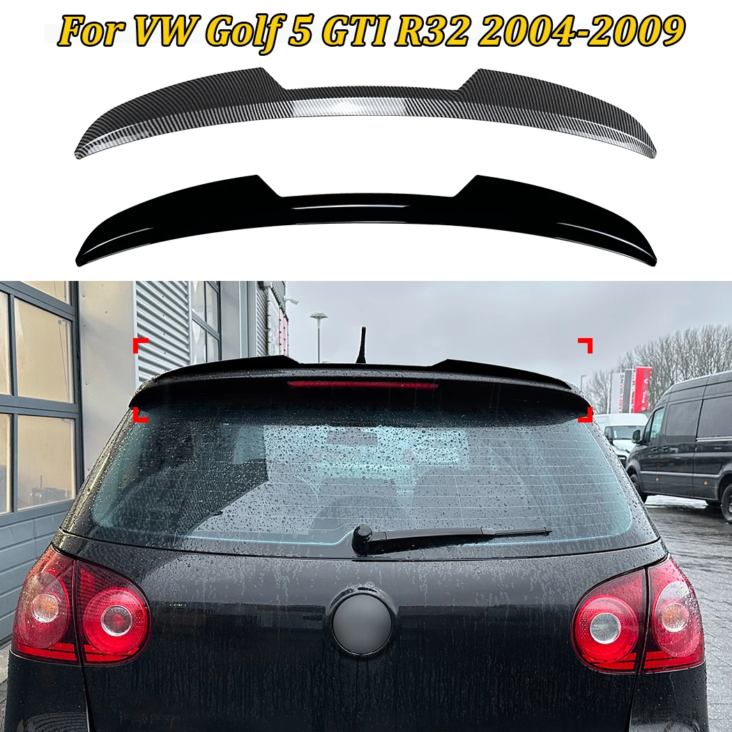 Car Tail Center Wind Spoilers Wing For VW Golf 5 GTI R32 2004-2009 Blade Model Style Rear Trunk Roof Sport Spoiler Wings Styling