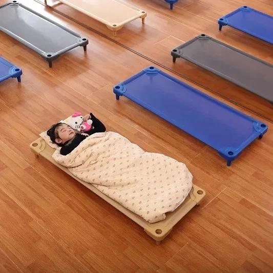 

Plastic Superior Stackable Cot Mesh Material Breath Comfortable Children Bed