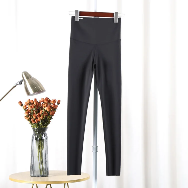 

High Waist High Elastici ark Skin Yoga Pants Women's Spring Autumn New Sle Slimming Tummy Control Base Layer Pants
