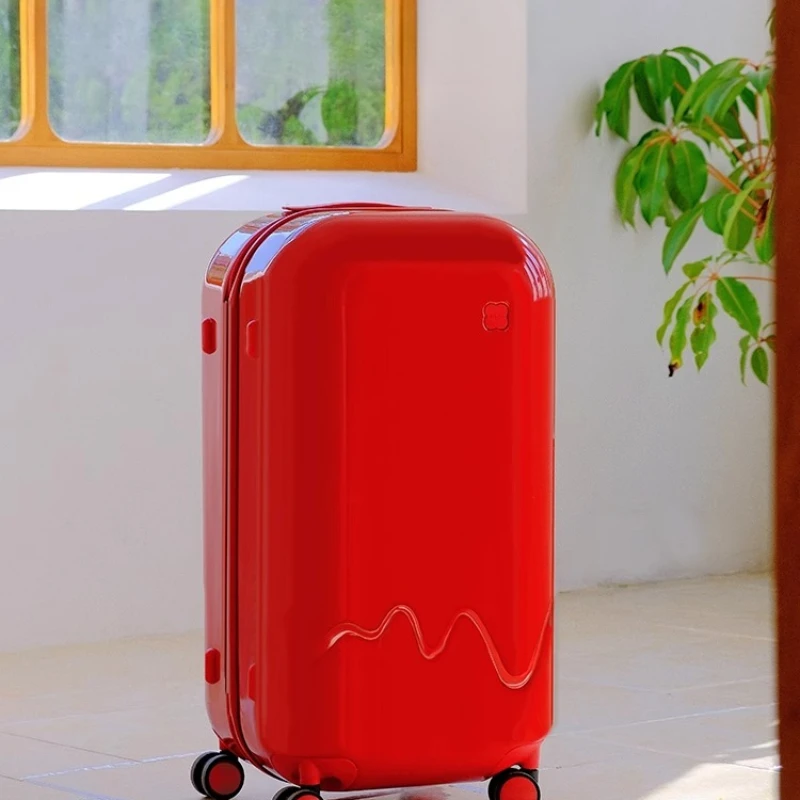 

Red password suitcase 24 inch dowry case