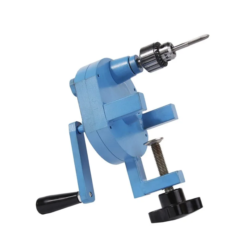 Precision Hand Crank Tapping Machine Mini Manual Dental Trimming Polishing Machine Bench Clamp Metal Processing Equipment