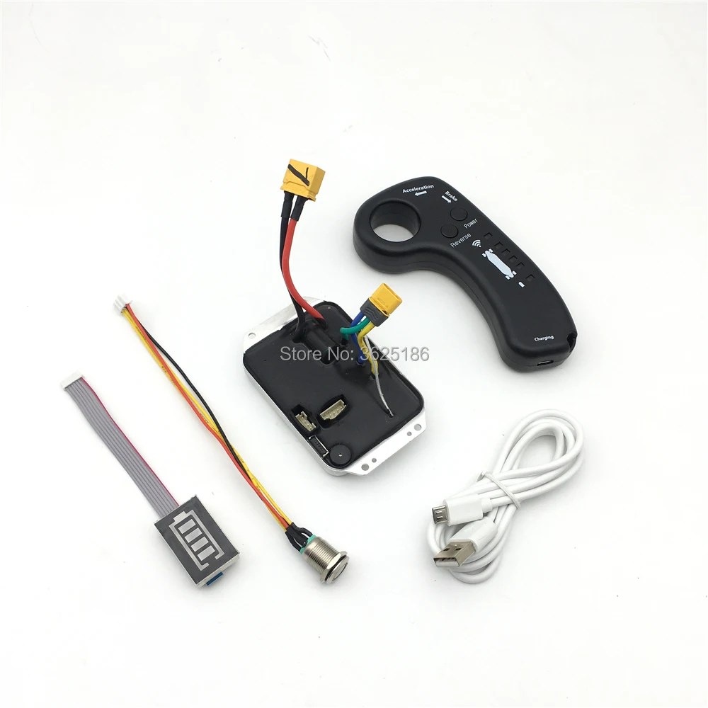 

10S Electric Skateboard Longboard Single Drive Motor Controller ESC Hub motor Mini Remote Electric Skateboard Accessories