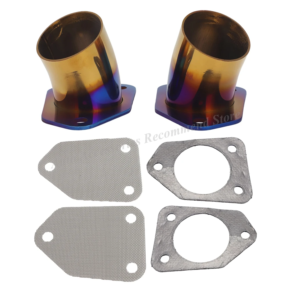 Końcówki wydechu ze stali nierdzewnej do CFMOTO CFORCE 850 1000 G3 2024+, 50mm z uszczelkami i osłonami przeciw iskrom, redukujące temperaturę. — 2